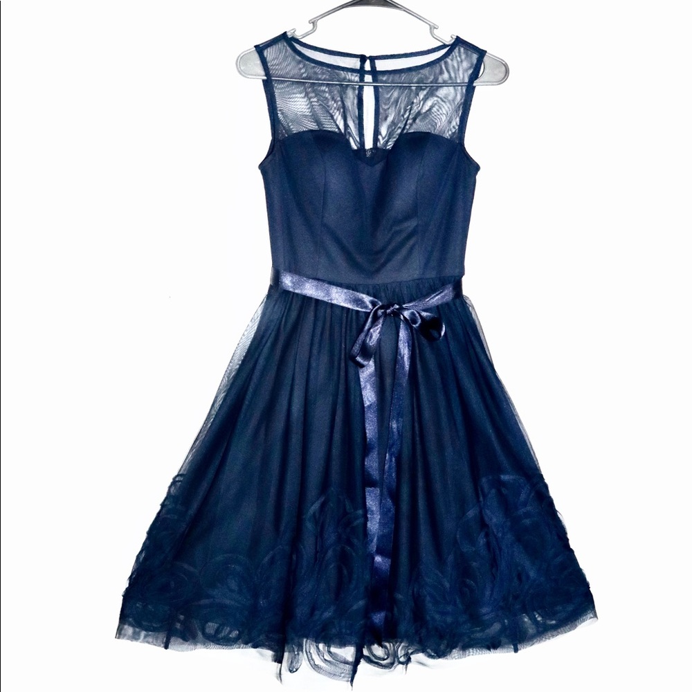 Eliza J Navy blue Dress